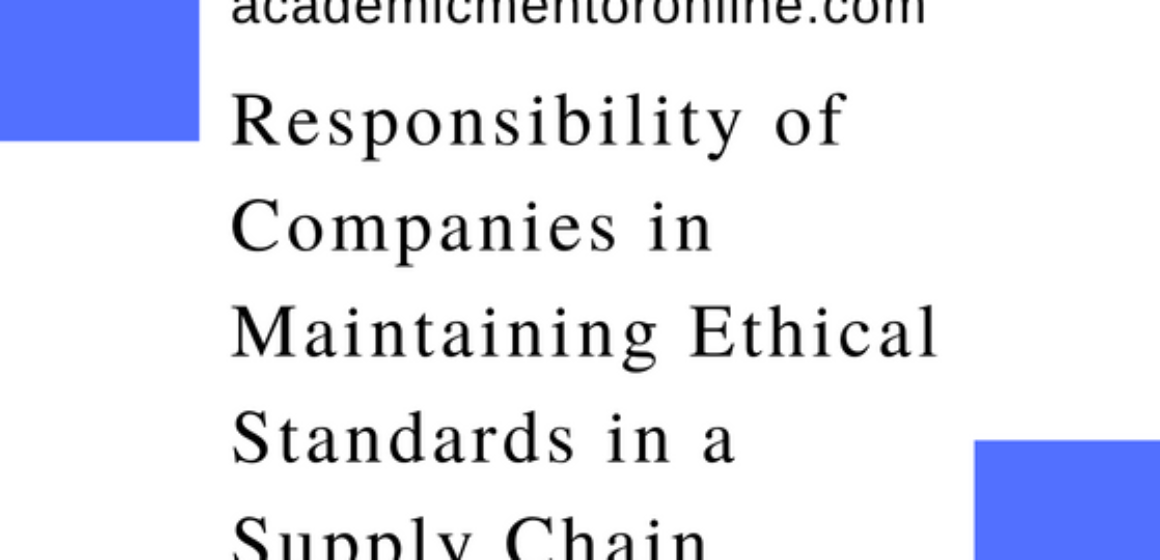 ethics in supply chain management