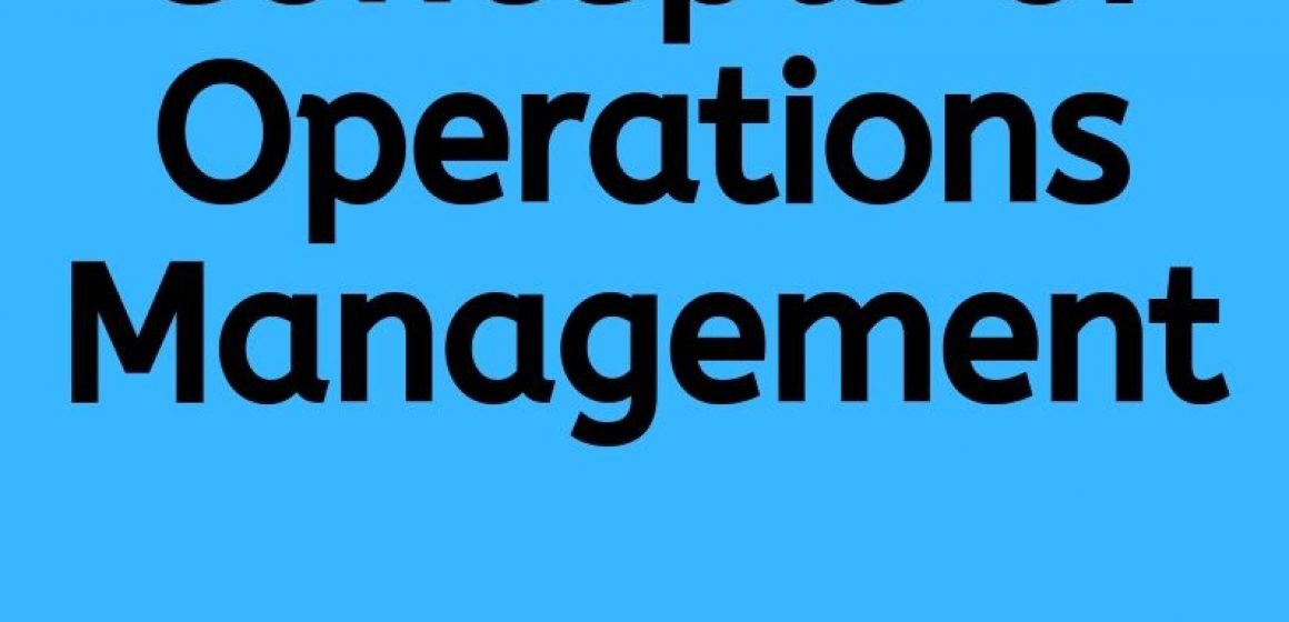 concepts of operations management